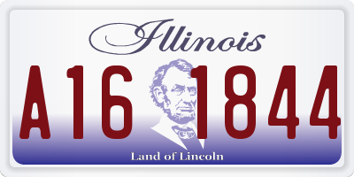 IL license plate A161844