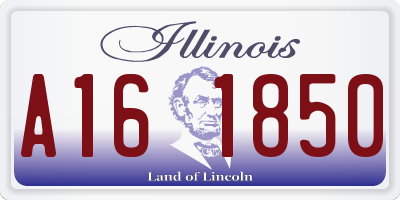 IL license plate A161850