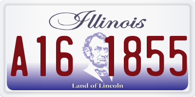IL license plate A161855
