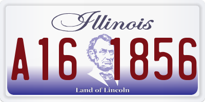 IL license plate A161856