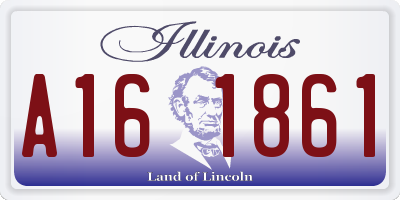 IL license plate A161861