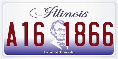 IL license plate A161866