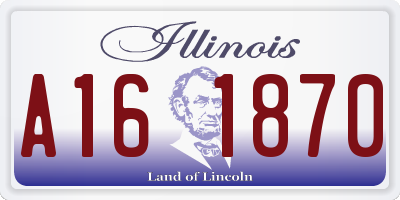 IL license plate A161870