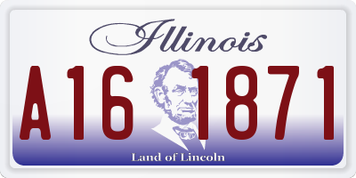 IL license plate A161871