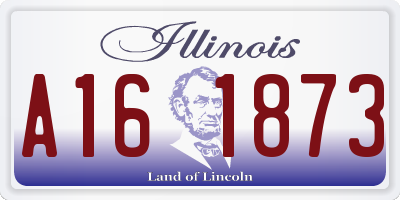 IL license plate A161873
