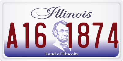 IL license plate A161874