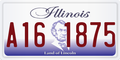 IL license plate A161875