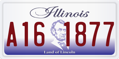 IL license plate A161877