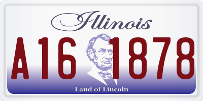 IL license plate A161878