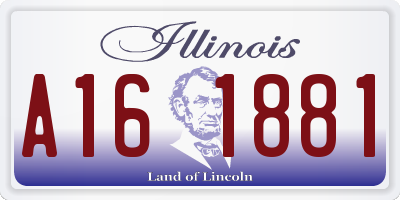 IL license plate A161881