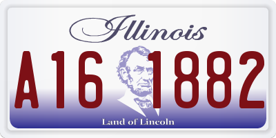 IL license plate A161882