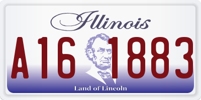 IL license plate A161883