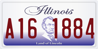 IL license plate A161884