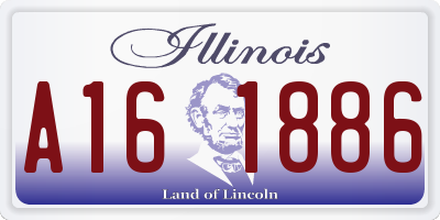 IL license plate A161886