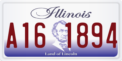 IL license plate A161894