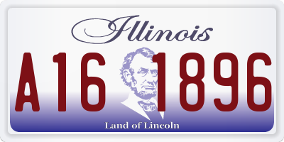 IL license plate A161896