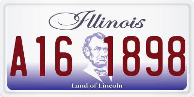 IL license plate A161898