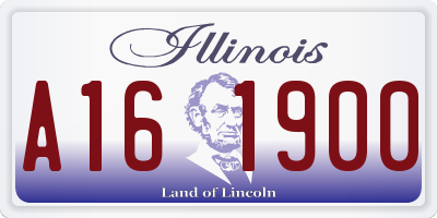 IL license plate A161900
