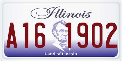 IL license plate A161902