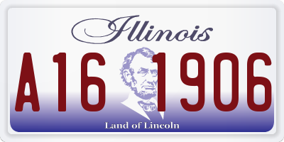 IL license plate A161906