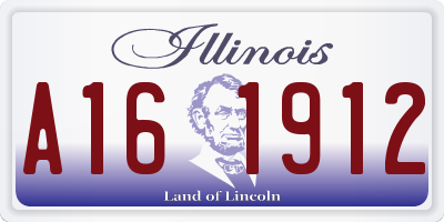 IL license plate A161912