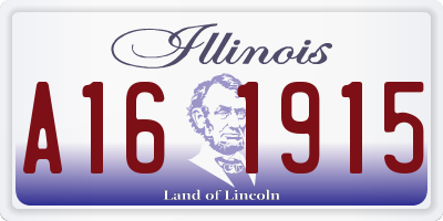 IL license plate A161915