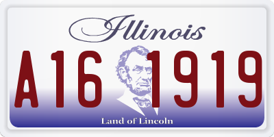 IL license plate A161919