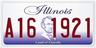 IL license plate A161921