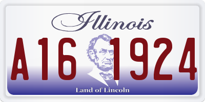 IL license plate A161924