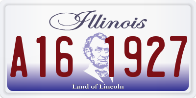 IL license plate A161927