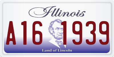 IL license plate A161939