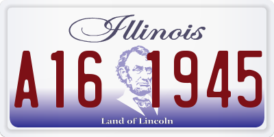 IL license plate A161945