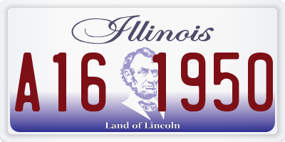 IL license plate A161950
