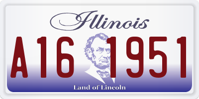 IL license plate A161951