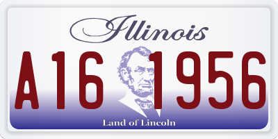 IL license plate A161956