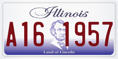 IL license plate A161957