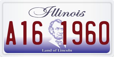 IL license plate A161960