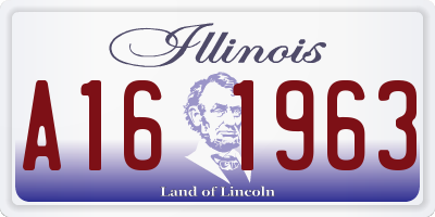 IL license plate A161963