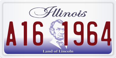 IL license plate A161964