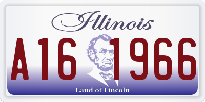 IL license plate A161966