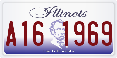 IL license plate A161969