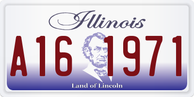 IL license plate A161971