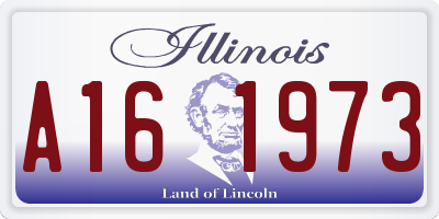 IL license plate A161973