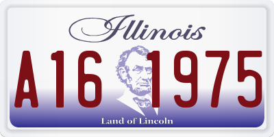 IL license plate A161975