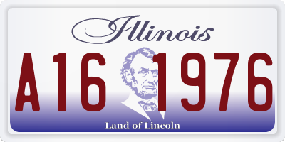 IL license plate A161976