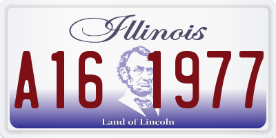 IL license plate A161977