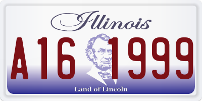 IL license plate A161999