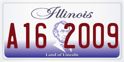IL license plate A162009
