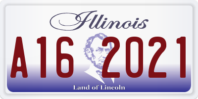 IL license plate A162021