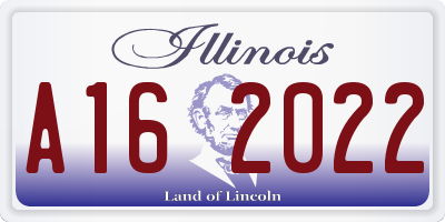 IL license plate A162022